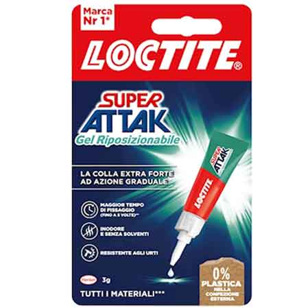 COLLA 'SUPER ATTAK GEL RIPOSIZIONABILE' 3 gr
