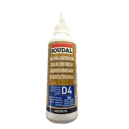 COLLA VINILICA POLIURETANICA D4 SOUDAL 250 gr
