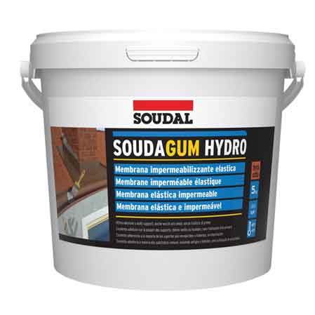 MEMBRANA IMPERMEABILIZZANTE 'SOUDAGUM HYDRO' SOUDAL 5 Kg - Colore Grigio