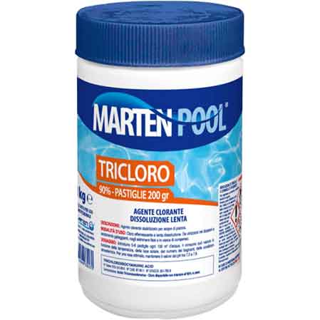 TRICLORO IN PASTIGLIE 200 gr - confezione 1 kg