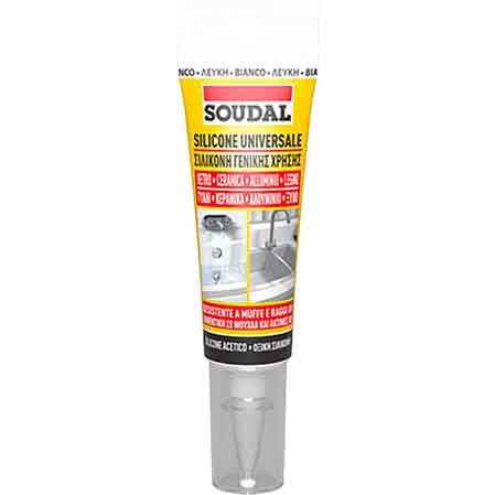 SILICONE UNIVERSALE IN BLISTER SOUDAL 60 ml - Trasparente