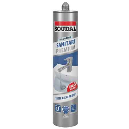 NEUTRAL-SILIKON SANITÄR SOUDAL 300 ml - Transparent