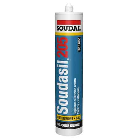 SIGILLANTE NEUTRO PER EDILIZIA 'SOUDASIL 205' SOUDAL 310 ml - Bronzo