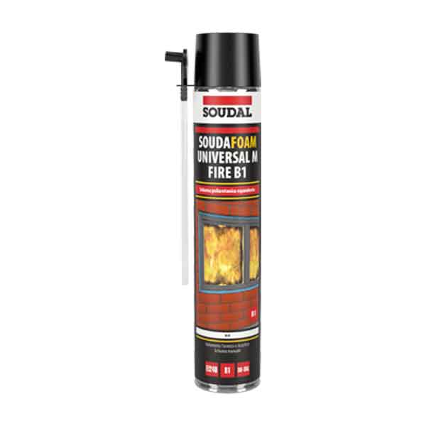 SCHIUMA POLIURETANICA ANTIFUOCO SOUDAL 750 ml - Pistola