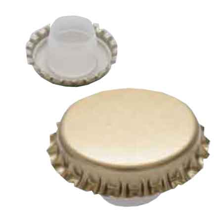 CAPSULE COURONNE POUR BOISSONS AVEC BIDULE HAUTE Ø 29 mm - paquet de 100 pièces