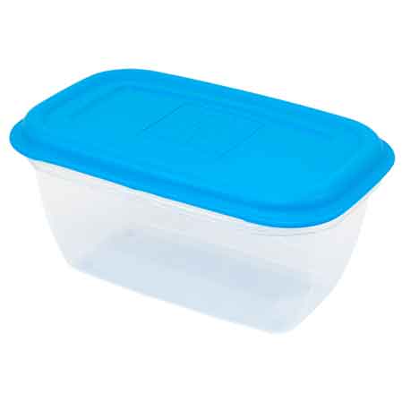 CONTENITORE PER ALIMENTI 'ERMETICI' Mod. Rettangolare, 1 lt - 19x12x8 cm