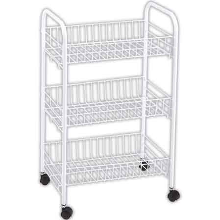 CARRELLO MULTIUSO BIANCO cm 40x26x62h