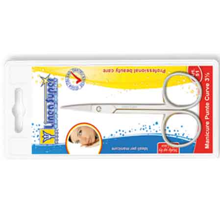 CISEAUX MANUCURE POINTES COURBES 3,5"