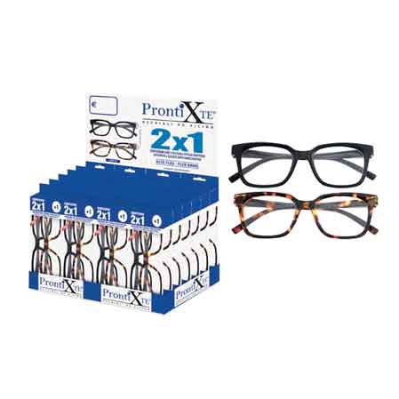 PRÉSENTOIR LUNETTES DE VUE DE PRÈS 'TWIN10 2X1' 24 pièces