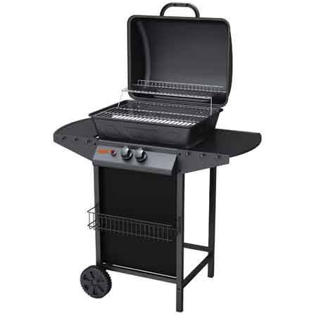 BARBECUE À GAZ DEUX FEUX CARDINALE 91,3x46x102h cm
