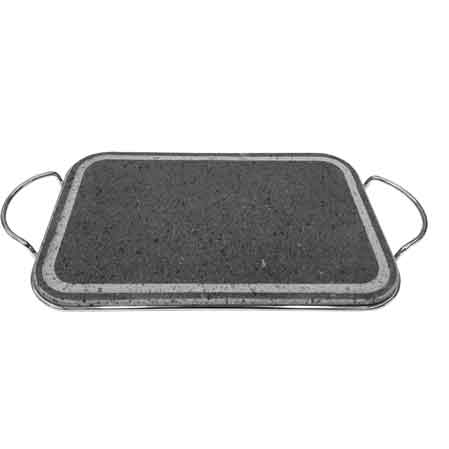 PIASTRA IN PIETRA LAVICA C/ TELAIO RETTANGOLARE 35x22x1,5 cm