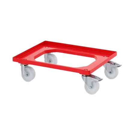 CARRELLO PER CASSETTE ALIMENTI 62x42x14h cm