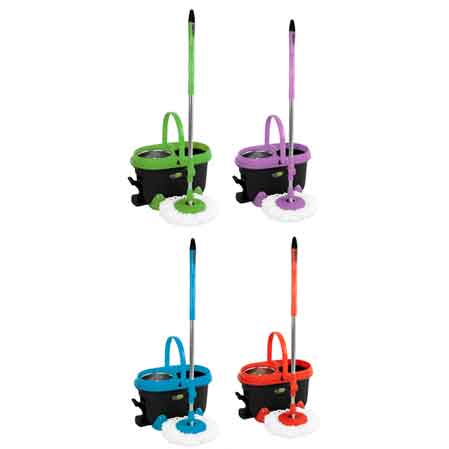 SET ROTIERENDER BODENWISCHEIMER 'SPIN MOP 360' 49x29,5x28,5h cm