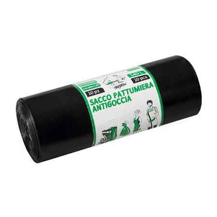 SACCHI PER NETTEZZA URBANA NERI 90x120 cm (10 pz/rt) - Spess. 50 micron