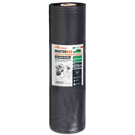 SACCHI PER NETTEZZA URBANA NERI CON ANIMA INTERNA 90x120 cm (20 pz/rt) - Spess. 50 micron