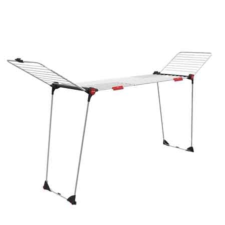 ÉTENDOIR À LINGE EXTENSIBLE À CHEVALET « INFINITY » 117 - 205x56x128h cm
