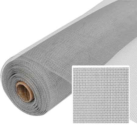 RETE PER ZANZARIERA IN ALLUMINIO 53 H. 120 cm - Rotolo 30 mt