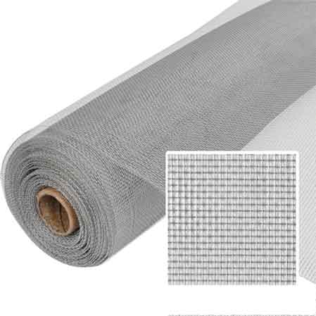 RETE PER ZANZARIERA IN ALLUMINIO 63 H. 60 cm - Rotolo 30 mt