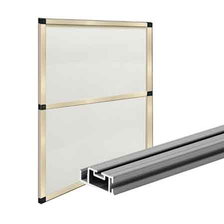 PROFILO PER ZANZARIERA FISSA 300 cm - Colore Marrone