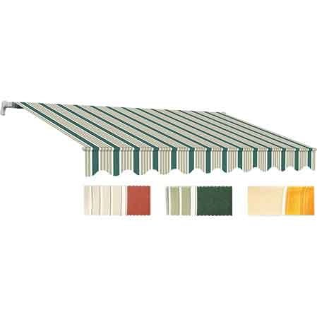 KASTENMARKISE 400x250 cm - Farbe Grün/Weiß