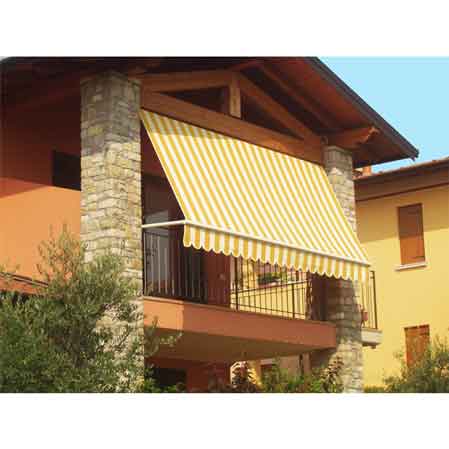 TENDA DA SOLE A CADUTA 400x300 cm - Colore Verde/Bianco