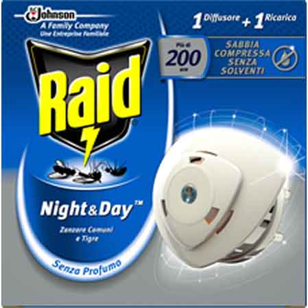 RAID MÜCKENSCHUTZ 'NIGHT & DAY' Basisgerät + 1 Nachfüllpackung