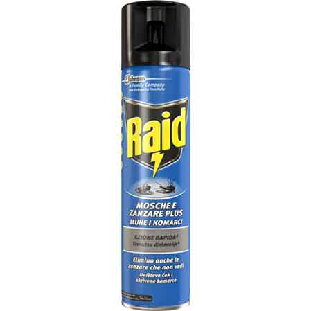 RAID SPRAY MOSCHE E ZANZARE 400 ml