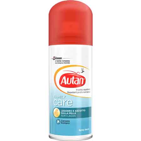 AUTAN REPELLENTE PER ZANZARE 'FAMILY CARE SPRAY SECCO' 100 ml