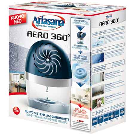 RAUMENTFEUCHTER-SET „AERO 360°“ 450 g + Nachfüll-TAB
