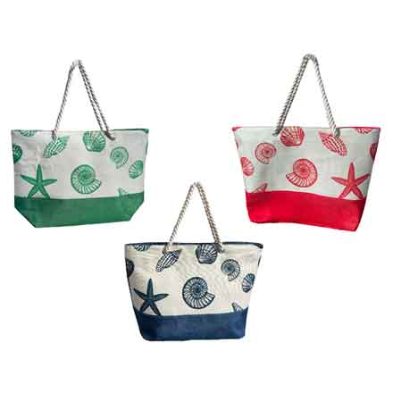 BORSA DA SPIAGGIA 'CONCHIGLIA' 60x17x40h cm