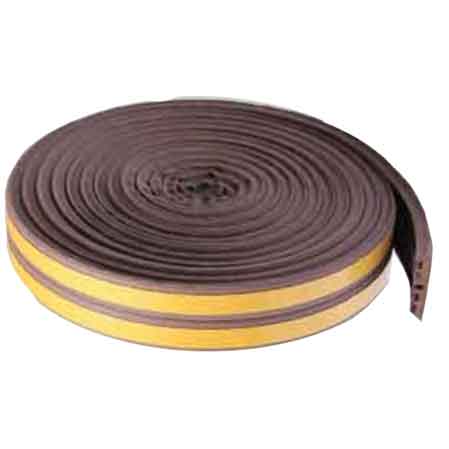 PARAFREDDO PER PORTE E FINESTRE IN GOMMA CARDINALE 9 mm x 6 mt - Marrone