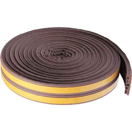 PARAFREDDO PER PORTE E FINESTRE IN GOMMA 9 mm x 6 mt - Bianco