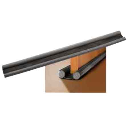 Boudin de porte double protection CARDINALE 95 cm x 25 mm - Gris