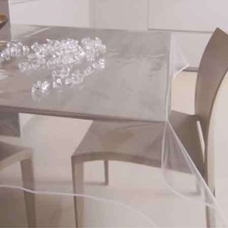 Nappe cristal transparente - Ép. 0,10 mm - H 140 cm - rouleau 30 ml