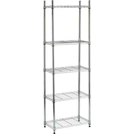 REGAL AUS VERCHROMTEM METALL 3 Böden – 60x35x90h cm
