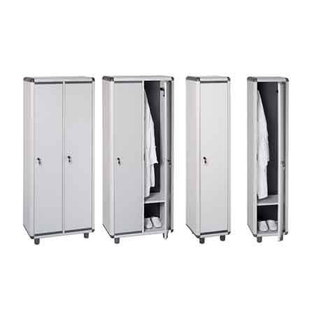 ARMADIO SPOGLIATOIO 'EASY' 2 Posti - 72x39x175h cm