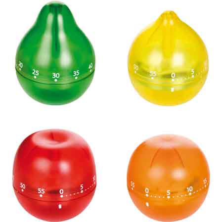 TIMER DA CUCINA 60' FORMA FRUTTA 'PRESTO' Ø 7 cm