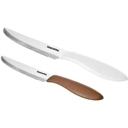 COLTELLO TAVOLA 'PRESTO' Lunghezza totale 23 cm -  Lama 12 cm  - Marrone 6 pezzi