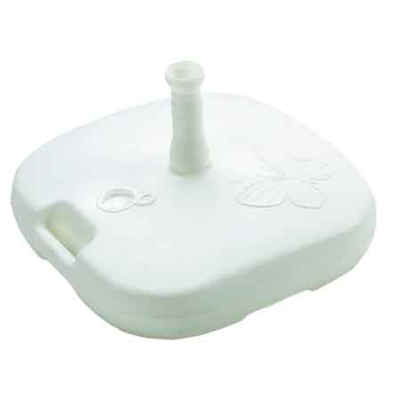 BASE PER OMBRELLONE 44x44x12h cm - Colore Bianco