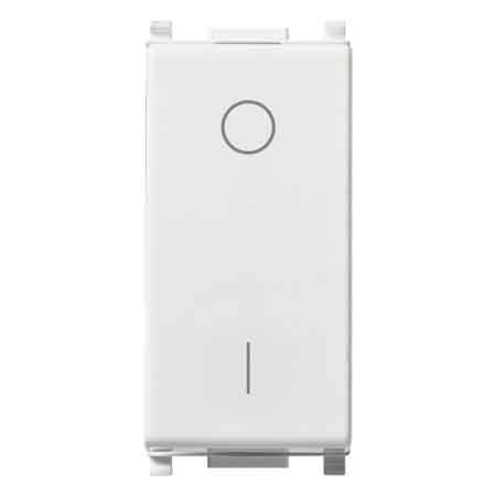 INTERRUTTORE BIPOLARE ILLUMINABILE 'PLANA' VIMAR 16Ax 250V - Colore Bianco