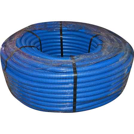GAINE ICTA AVEC TIRE-FIL BLEU Ø 25 mm - rouleau 50 m
