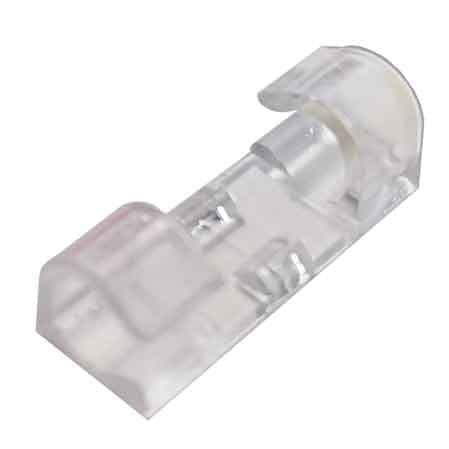 ATTACHE-CÂBLE ADHÉSIVE EN PRÉSENTOIR DE COMPTOIR Mod. Klic 2 pour câbles section 2x1 - Paquet 20 pièces
