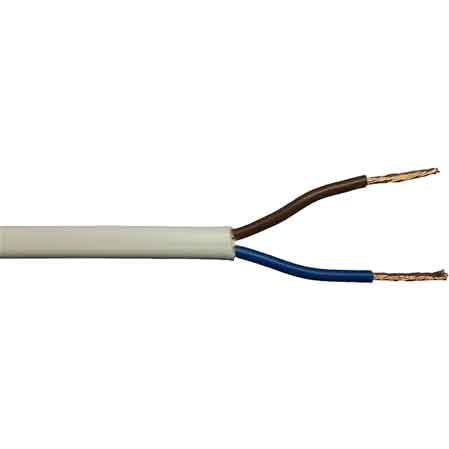 CÂBLE BIPOLAIRE « BLANC » Section 2x1 mm