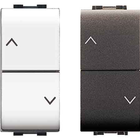 DOPPIO PULSANTE INTERBLOCCATO 'MYLIFE' 10A 250V - Bianco