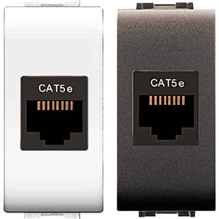 PRESA TELEFONICA 'MYLIFE' RJ45 Cat 5e UTP - Grigio