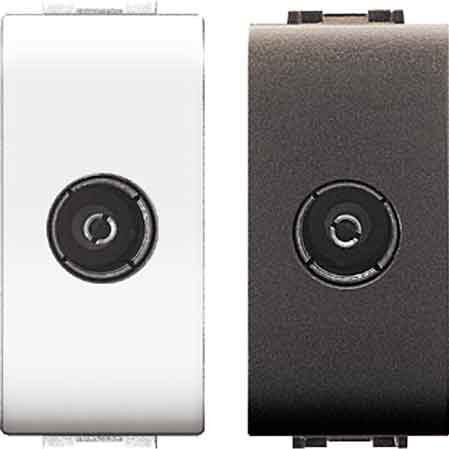 PRISE COAXIALE TV « MYLIFE » Blanc