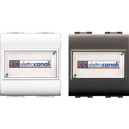 PULSANTE CON PORTANOME 'MYLIFE' 1P/NO 250V - Grigio