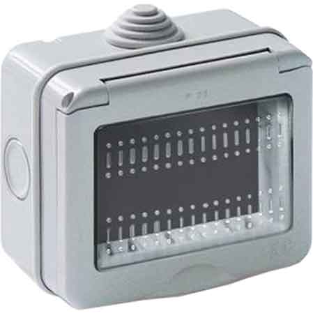 CONTENITORE DA PARETE PER APPARECCHI IP55 "MYLIFE" 2 Posti