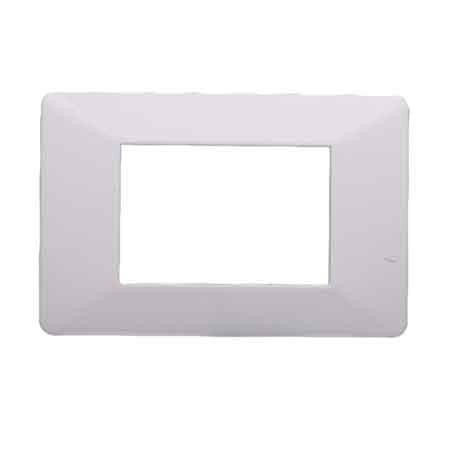 Abdeckplatte für Schalter, weiß, "Starlight", 4 Module