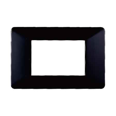 PLACCA COPRINTERRUTTORI NERA 'STARLIGHT' 3 Moduli